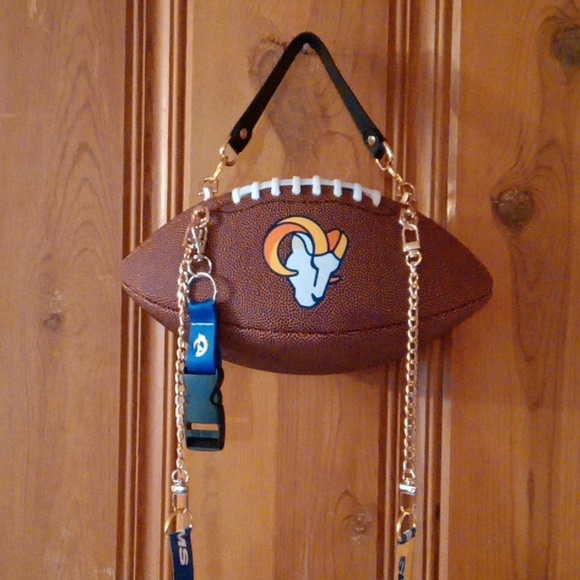 LIMITED EDITION HANDMADE Football Purse (LA RAMS) 🏈 - Picture 10 of 14